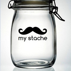 My Stache Mustache Moustache Vinyl Decal Sticker  by meandmy3boys