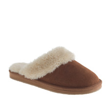 Women's suede shearling scuffs : slippers | J.Crew
