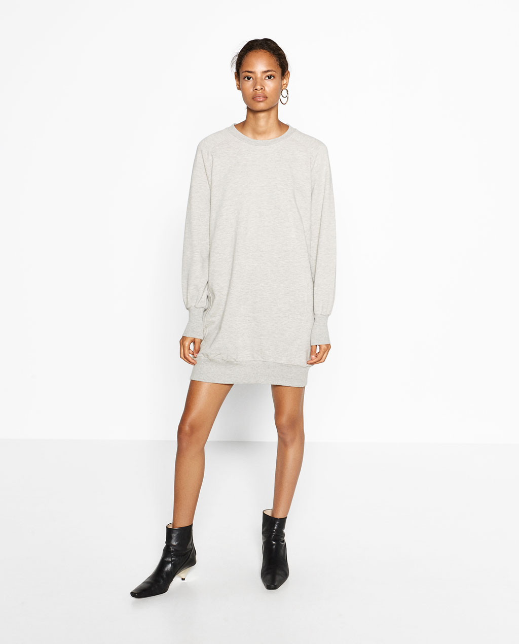 WIDE CUT PLUSH DRESS - NEW IN-WOMAN | ZARA United States