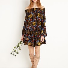 Floral Off the Shoulder Dress