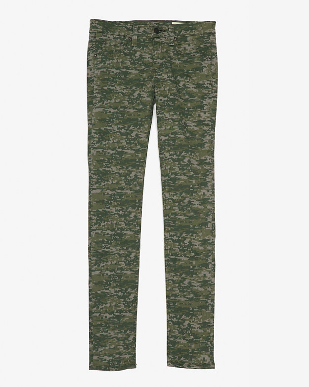 Printed Camo Skinny-Bottoms-Clothing- IntermixOnline.com