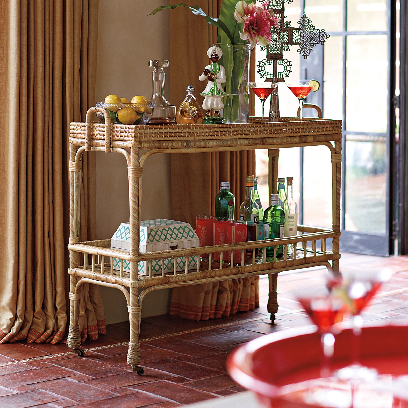 South Seas Bar Cart | Serena & Lily