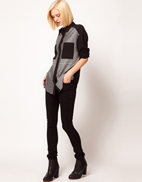 ASOS | ASOS Shirt With Hot Fix Studded Front at ASOS