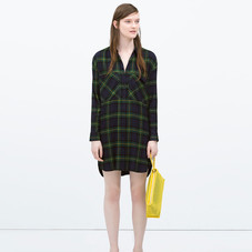 LONG CHECK SHIRT - View all - Dresses - WOMAN | ZARA United States