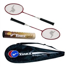 Vinex Badminton Racquet Set - Power Gold