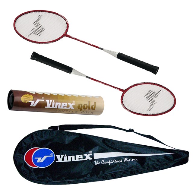 Vinex Badminton Racquet Set - Power Gold