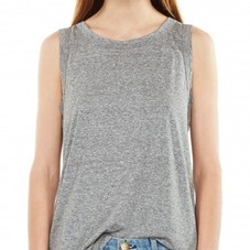 CURRENT/ELLIOTT The Muscle Tee in Heather Grey | Tank Top