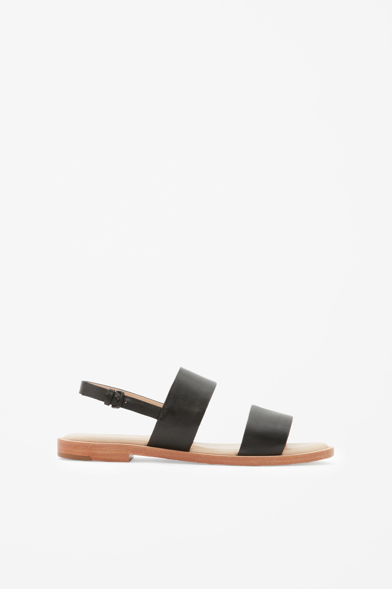 Leather strap sandals
