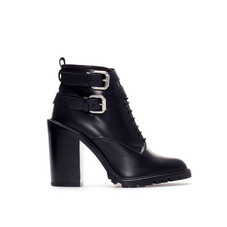 HIGH HEEL LEATHER ANKLE BOOT WITH STRAPS - Ankle boots - Shoes - WOMAN | ZARA United States