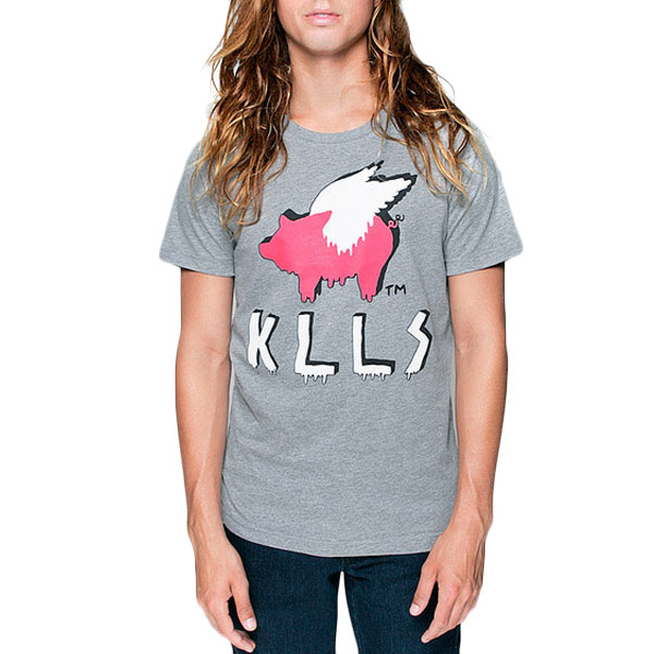 Glamour Kills Mass Hysteria T-Shirt Heather Grey