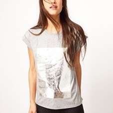 ASOS | ASOS T-Shirt with Foil Print at ASOS