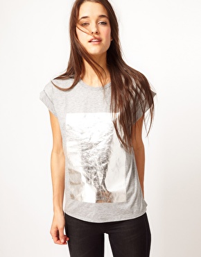 ASOS | ASOS T-Shirt with Foil Print at ASOS