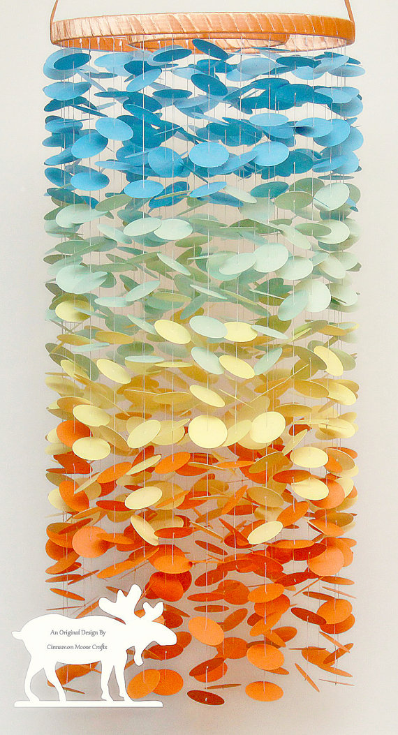 Baby Mobile / Crib Mobile / Nursery Mobile by CinnamonMooseCrafts