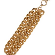 Gold Triple Chain Bracelet - Bracelets - All Jewelry