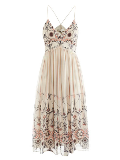 Printed silk strappy dress | Vanessa Bruno | Matchesfashion.com