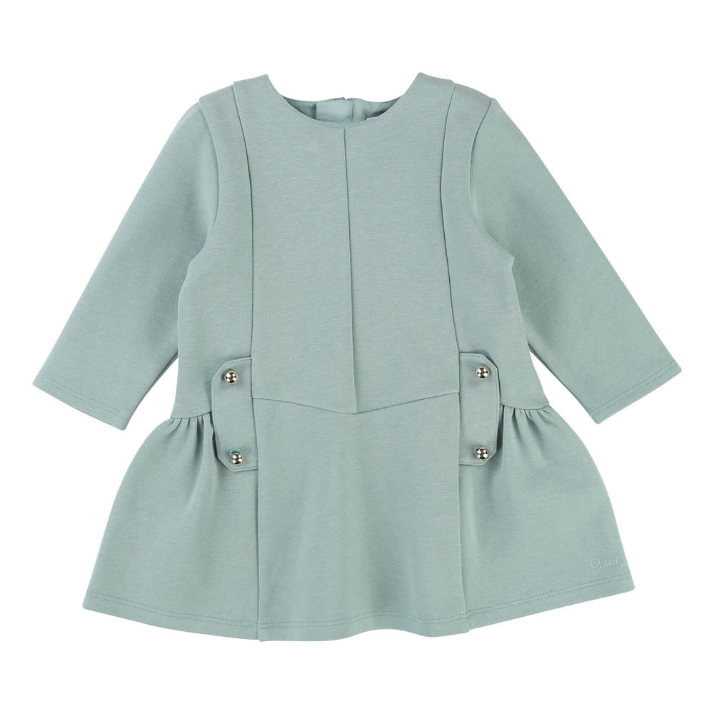 Milano Wool Dress Almond green Chloé Fashion Baby