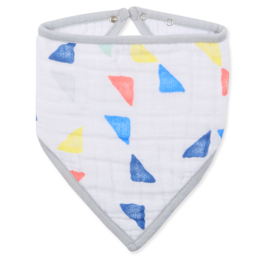 leader of the pack - triangles bandana bib | aden + anais