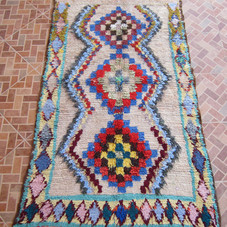 Stunning small boucherouite rug Authentic by MarrakechLifeStyle