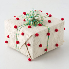 Handpainted Pompom Wrapping Paper - Anthropologie.com