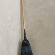 Azure Stitched Broom - anthropologie.com