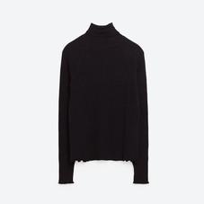 RIBBED HIGH COLLAR SWEATER - Turtlenecks-KNITWEAR-WOMAN | ZARA United States