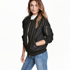Pilot Jacket | Black | Ladies | H&M US
