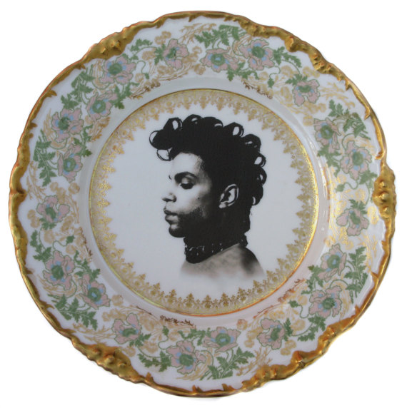 Prince Portrait Plate 10 by BeatUpCreations on Etsy