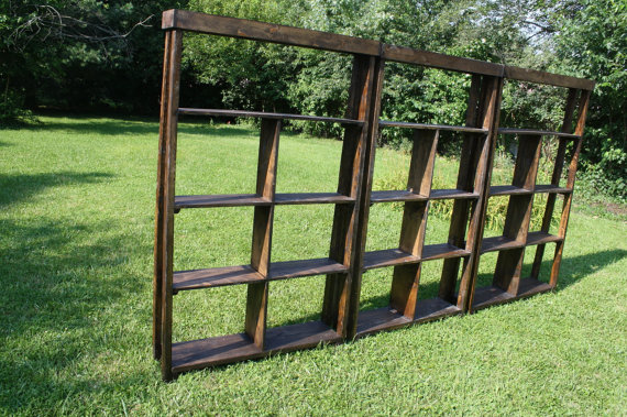 Beautiful TALL Dark Walnut Stained by UniquePrimtiques on Etsy