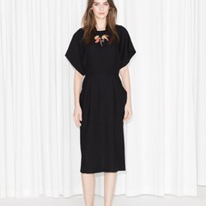 Open Back Midi Dress | Black | & Other Stories