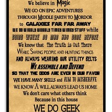 IN THIS HOUSE WE DO GEEK