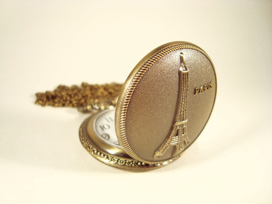 Colar-Relógio Paris Grande - Laços de Filó