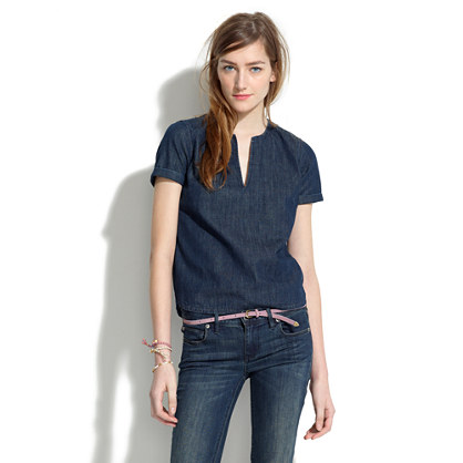Denim Tee - shirts & tops - Women's NEW ARRIVALS - Madewell