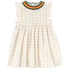 Baby swiss-dotted voile dress and matching bloomers - Apricot Stella McCartney Kids for babies | Melijoe.com