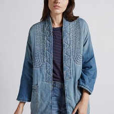 Women's THE KIMONO CAR COAT of 100% COTTON / Machine Wash  | Women's New Arrivals by CURRENT/ELLIOTT